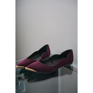 Purple + Gold Flats (Size/7)